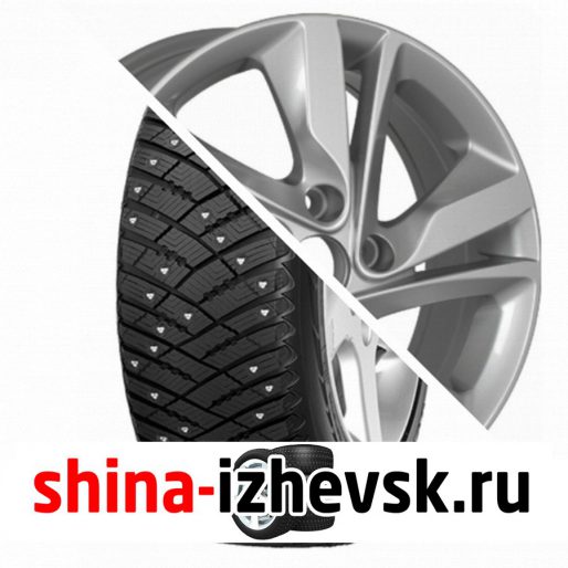 Колесо в сборе Goodyear Ultra Grip Ice Arctic 215/65 R16 T 98 + Tech Line 650 6.5xR16 5×114.3 ET50 DIA67.1 Серебристый в Ижевске